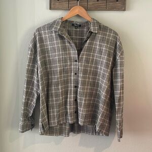 Madewell Westlake Plaid Blouse size M